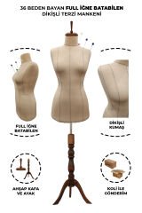 Yüksek Kalite Özel Punto Dikişli Full İğne Batabilen Terzi Mankeni 38 beden