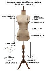 Yüksek Kalite Özel Punto Dikişli Full İğne Batabilen Terzi Mankeni 38 beden