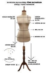 Yüksek Kalite Özel Punto Dikişli Full Sünger Terzi Mankeni