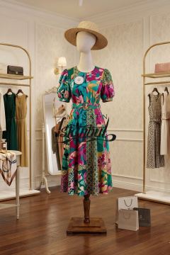 Kumaş Kafalı 38 Beden Süngerli Keten Kumaş Terzi Prova Mankeni