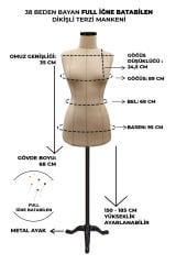 Yüksek Kalite Özel Punto Dikişli Full Sünger Terzi Mankeni