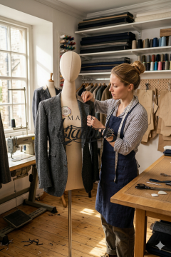 Kumaş Kafalı 38 Beden Süngerli Keten Kumaş Terzi Prova Mankeni