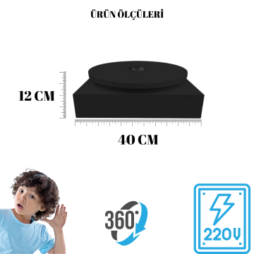 Elektrikli 25 KG Kapasiteli Döner Platform Kiralama