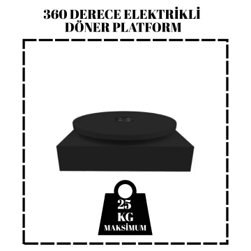 Elektrikli 25 KG Kapasiteli Döner Platform Kiralama
