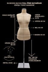 Yüksek Kalite Özel Punto Dikişli Full Sünger Terzi Mankeni 40 beden