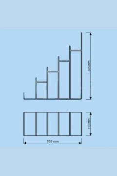 Pleksi  Kademeli Cüzdan Rafı & Teşhir Standı