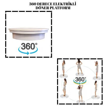 150 Kg Kapasite 360 Derece Döner Platform Kiralama