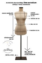 Yüksek Kalite Özel Punto Dikişli Full Sünger Terzi Mankeni 38 beden