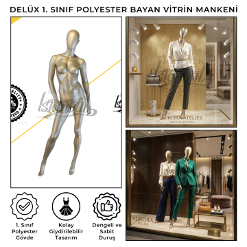 Delüx 1. Sınıf Bayan Vitrin Mankeni
