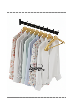 Duvara Monte Eğimli Askılık 40 Cm 5 Adet