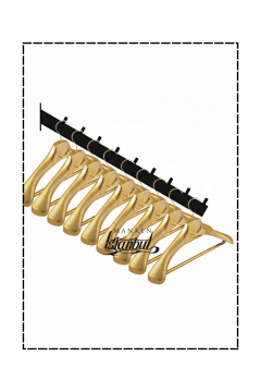 Duvara Monte Eğimli Askılık 40 Cm 5 Adet