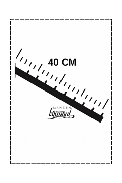 Duvara Monte Eğimli Askılık 40 Cm 5 Adet