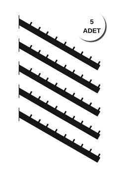 Duvara Monte Eğimli Askılık 40 Cm 5 Adet