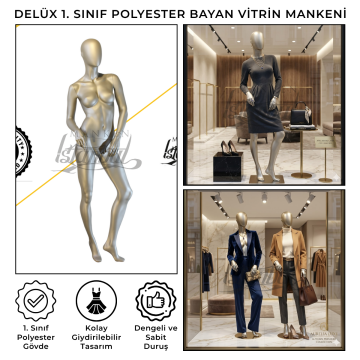 Delüx 1. Sınıf Bayan Vitrin Mankeni