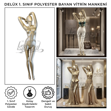Delüx 1. Sınıf Bayan Vitrin Mankeni