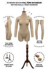 36 Beden Kollu İğne Batabilen Prova Mankeni Terzi Mankeni