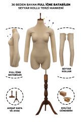 36 Beden Kollu İğne Batabilen Prova Mankeni Terzi Mankeni