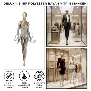 Delüx 1. Sınıf Bayan Vitrin Mankeni