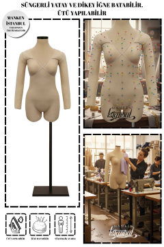 36 Beden Kollu İğne Batabilen Prova Mankeni Terzi Mankeni