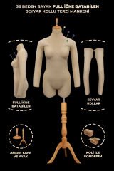 36 Beden Kollu İğne Batabilen Prova Mankeni Terzi Mankeni