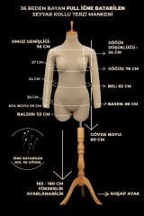 36 Beden Kollu İğne Batabilen Prova Mankeni Terzi Mankeni