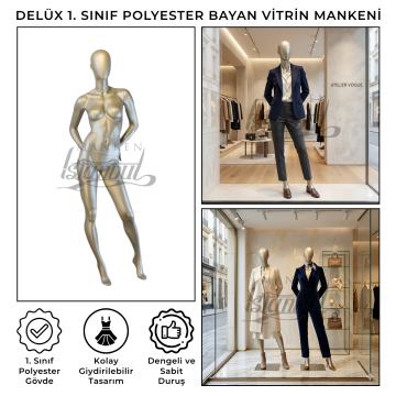 Delüx 1. Sınıf Bayan Vitrin Mankeni