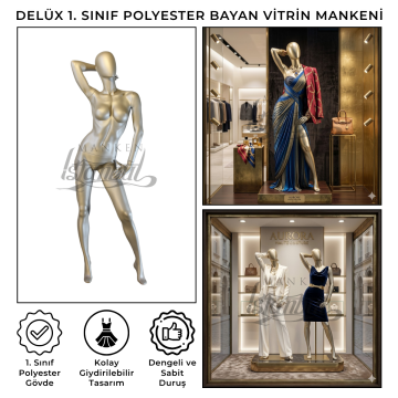 Delüx 1. Sınıf Bayan Vitrin Mankeni