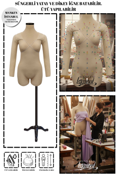 36 Beden Kollu İğne Batabilen Prova Mankeni Terzi Mankeni