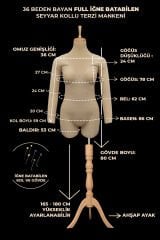 36 Beden Kollu İğne Batabilen Prova Mankeni Terzi Mankeni