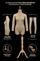 36 Beden Kollu İğne Batabilen Prova Mankeni Terzi Mankeni