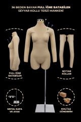 36 Beden Kollu İğne Batabilen Prova Mankeni Terzi Mankeni