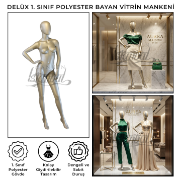 Delüx 1. Sınıf Bayan Vitrin Mankeni