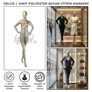 Delüx 1. Sınıf Bayan Vitrin Mankeni