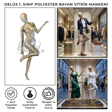 Delüx 1. Sınıf Bayan Vitrin Mankeni