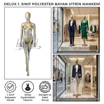 Delüx 1. Sınıf Bayan Vitrin Mankeni