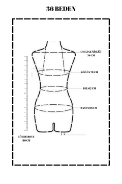 Süngerli Pantolon Giyebilen Terzi Mankeni 36/38/40 Beden