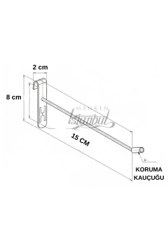 Özel Üretim Koruma Kauçuk Beyaz Tel Pano Kancası