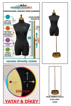 Süngerli Pantolon Giyebilen Terzi Mankeni 36 Beden