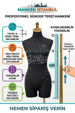 Süngerli Pantolon Giyebilen Terzi Mankeni 36 Beden