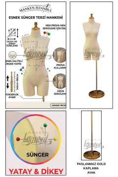 Süngerli Pantolon Giyebilen Terzi Mankeni 38-40 Beden