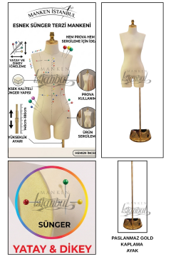 Süngerli Pantolon Giyebilen Terzi Mankeni 38-40 Beden