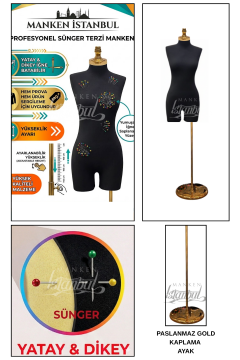 Süngerli Pantolon Giyebilen Terzi Mankeni 38-40 Beden