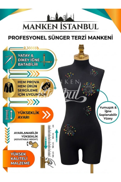 Süngerli Pantolon Giyebilen Terzi Mankeni 38-40 Beden