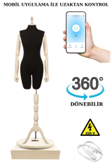 Dönen Standlı Wi-fi Kumandalı Vitrin Mankeni Terzi Mankeni