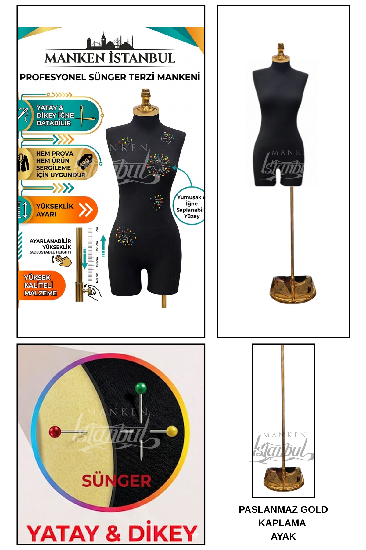 Süngerli Pantolon Giyebilen Terzi Mankeni 38-40 Beden