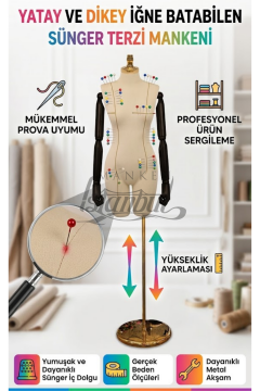 Pantolon Giyebilen Ahşap Kollu Terzi Mankeni Vitrin Mankeni