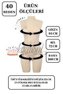 Pantolon Giyebilen Ahşap Kollu Terzi Mankeni Vitrin Mankeni