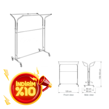 Yüksek Kalite V Ayarlı Krom Kaplama Metal Orta Stand