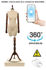 Dönen Standlı Wi-fi Kumandalı Vitrin Mankeni Terzi Mankeni