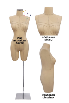 Profesyonel 38/40 Beden İğne Batabilen Terzi Prova Mankeni 40 beden